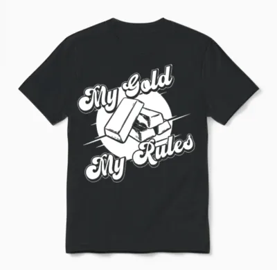 Gold Mining Unisex T-Shirt - Black