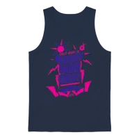 Calm Down & Check Your Energy by Jdg Unisex Tank Top - Navy – 1