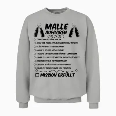 Mallorca Holiday Malle Group T-Shirt, White Unisex Sweatshirt - Ash