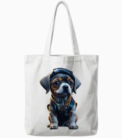 Dog Tote Bags - White