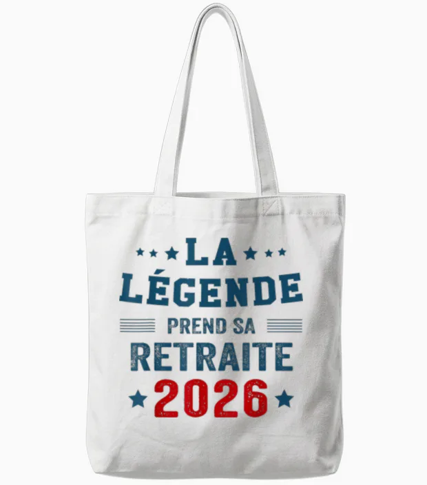 La Légende Prend Sa Retraite -Retraité 2026 Tote Bags in White