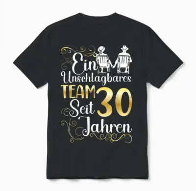 Pearl Wedding 30 Years Married Wedding Anniversary T-Shirt, Black, S Unisex T-Shirt - Black