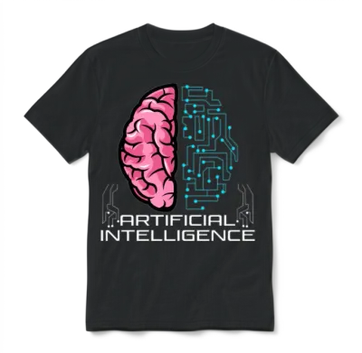 Artificial Intelligence Hoodie Ai Hoodie Robot Ai Unisex T-Shirt - Black