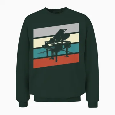 Piano Retro Unisex Sweatshirt - Forest