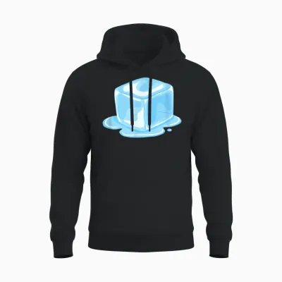 Süßer Geschmolzener Eiswürfel, Geschenk Unisex Hoodie - Black