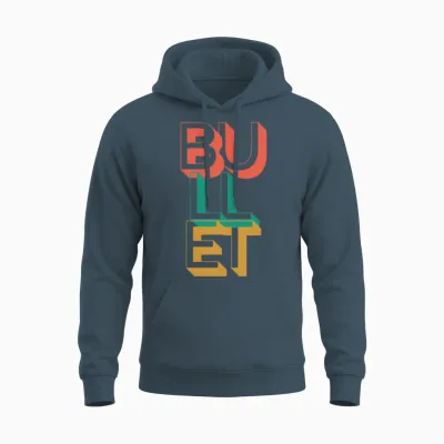 Retro Bullet Unisex Hoodie - Dark Heather