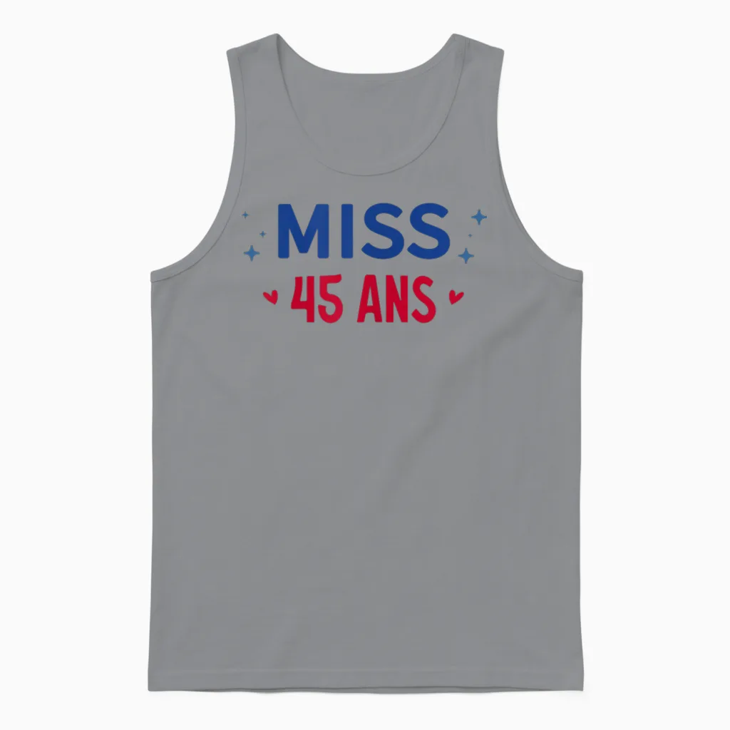 Miss 45 Ans Unisex Tank Top in Sport Grey