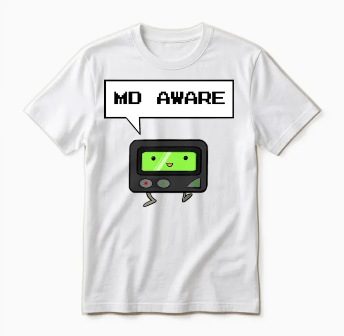 Md Aware Doctors Unisex T-Shirt in White
