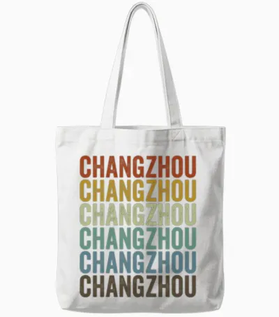 Changzhou China Retro Vintage Tote Bags - White