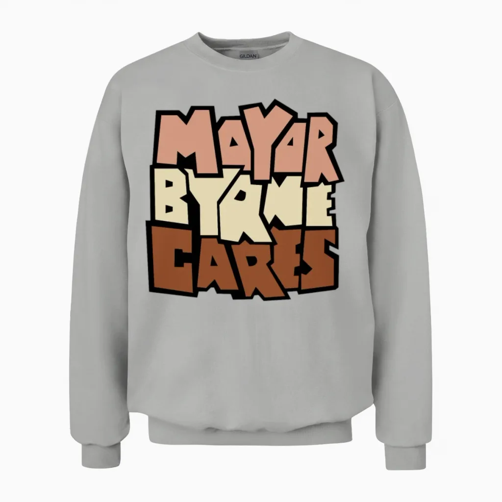 Mayor Byrne Cares Cars & Muscle Gift Unisex Sweatshirt in Ash