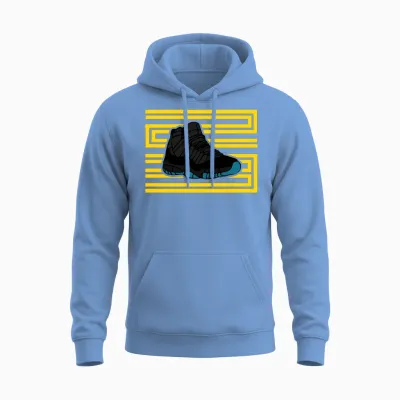 J11 23 Gamma Blue Unisex Hoodie - Carolina Blue