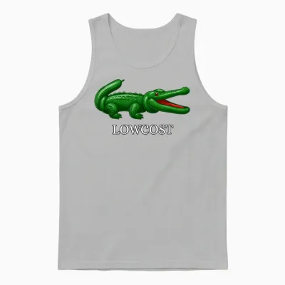 Lowcost Humour De Croco-Dile Unisex Tank Top - Ash