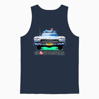 Ghostbusters Logo Ecto 1 : New York (nyc), Film Classique Des Années 1980 (1984) Unisex Tank Top - Navy