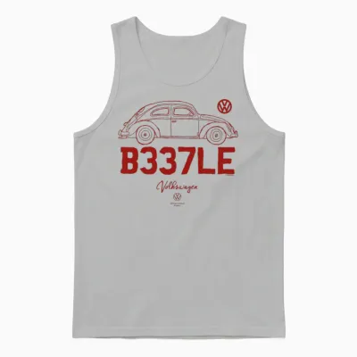 Volkswagen Beetle B337le Car Doodle Long Handle Unisex Tank Top - Ash