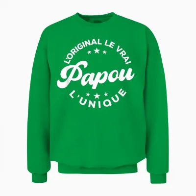 Papou the Original the Unique Gift Men's Grandfather's Day Unisex Sweatshirt - Irish Green