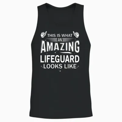 Amazing Lifeguard Unisex Tank Top - Black