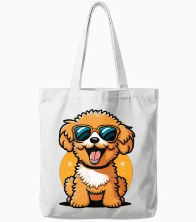 Dog Tote Bags - White