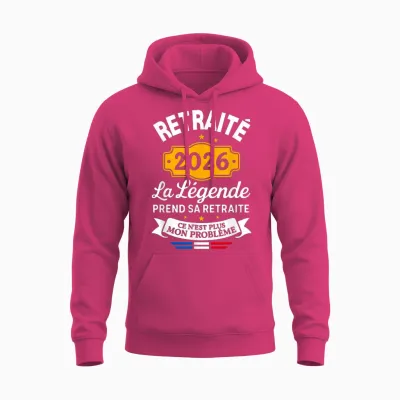 The Legend Retires 2026 Retired Man Unisex Hoodie - Heliconia