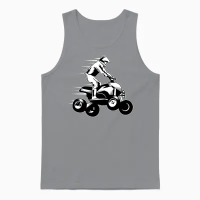 Quad Bike Four Wheeler All Terrain Vehicle Atv Unisex Tank Top - Sport Grey