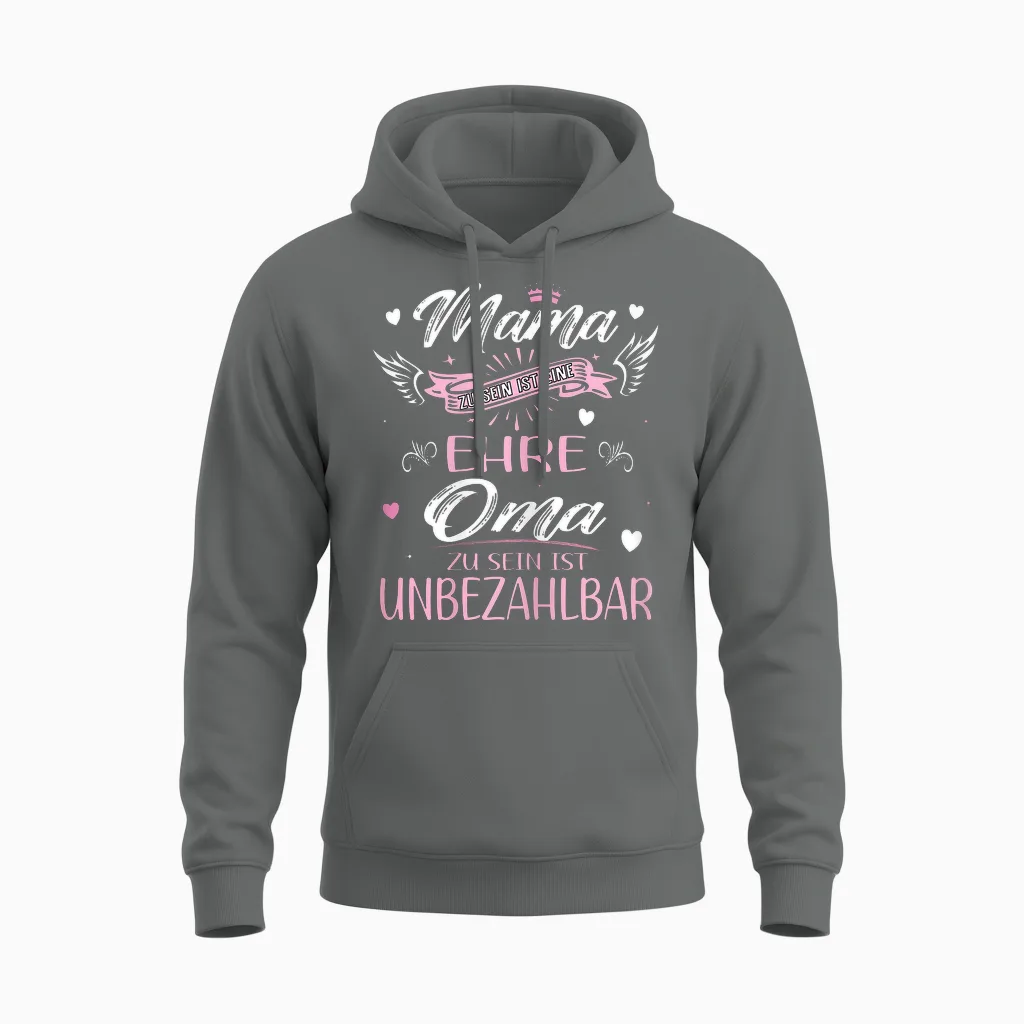 Tollste Oma Beste Mama Mutter Muttertagsgeschenk Unisex Hoodie in Graphite Heather
