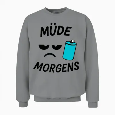 Cooler Abdruck Jugendliche Unisex Sweatshirt - Sport Grey