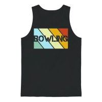 Bowling Retro Unisex Tank Top - Black – 1