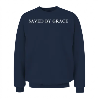 Saved by Grace Unisex Sweatshirt - Navy