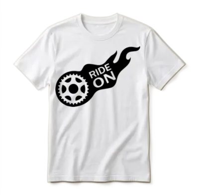 Ride On. Unisex T-Shirt - White