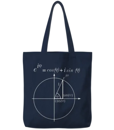 Einheitskreis Eulerische Formel Tote Bags - Navy