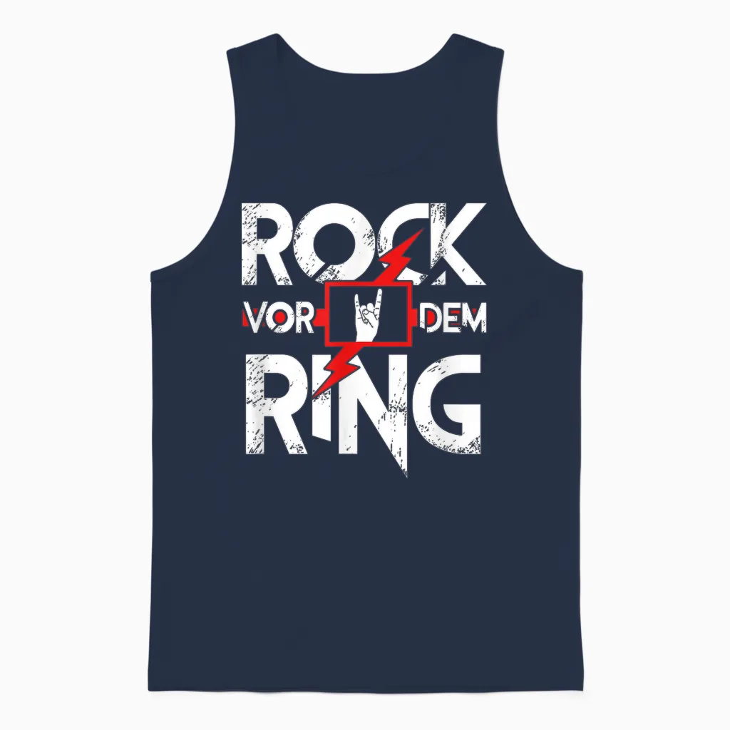 Junggesellenabschied Rock Vor Dem Ring Festival Fun Jga Unisex Tank Top in Navy