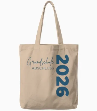 Grundschule Abschluss 2026 Schulwechsel 4. Klasse Abschied Tote Bags - Natural
