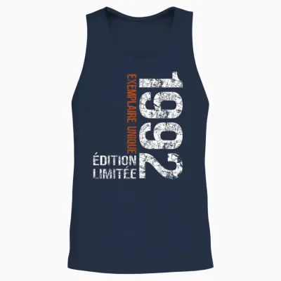 Vintage 1992 Gift 34 Years Man Birthday Humour Unisex Tank Top - Navy