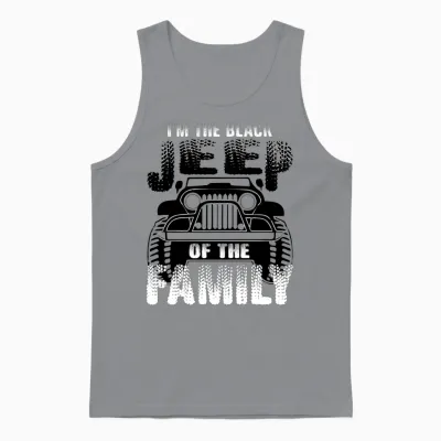I Am Black Jeep of the Family Unisex Tank Top - Sport Grey