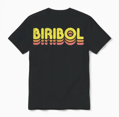 Retro Biribol Unisex T-Shirt - Black
