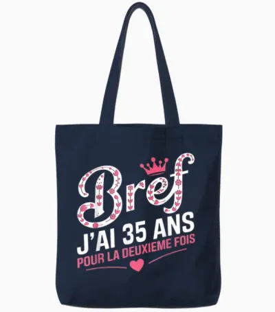 70 Years Woman Birthday Gift 70 Years Woman Birthday T-Shirt, Black, S Tote Bags - Navy