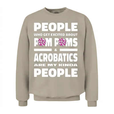 Cheerleading Cheerleader Funny Unisex Sweatshirt - Sand