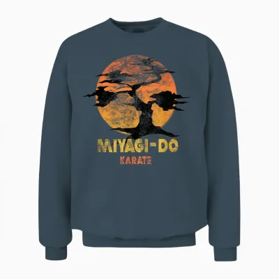 The Karate Kid Miyagi-Do T-Shirt, Black, S Unisex Sweatshirt - Dark Heather