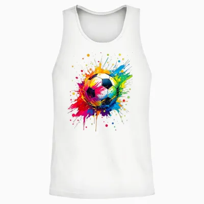 Football Fans Passionate Football Unisex Tank Top - White
