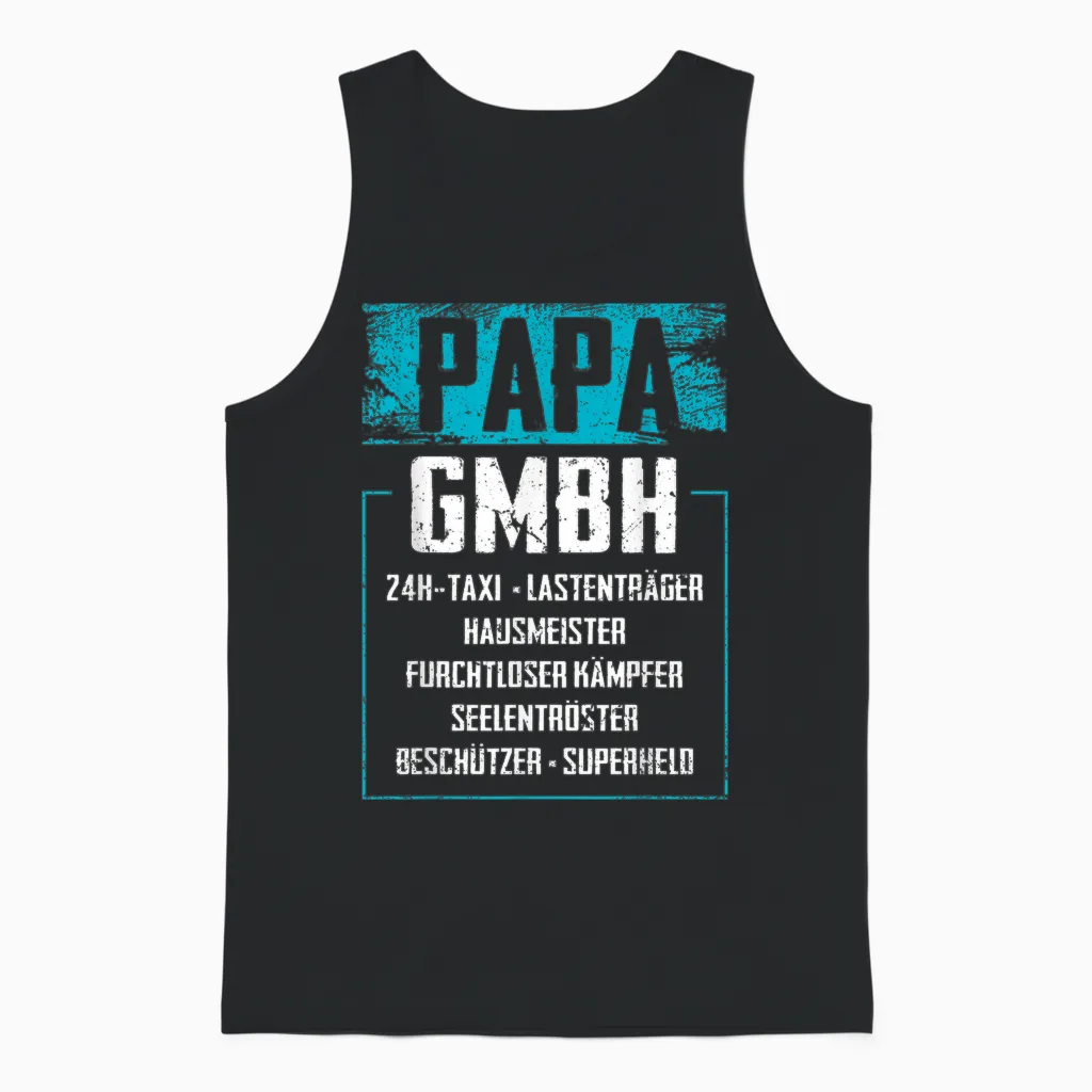 Lustige Papa Vatertagsgeschenke Vatertag Geschenke - Papa Gmbh - Herren - Vatertag-T-Shirt - Schwarz - S Unisex Tank Top in Black