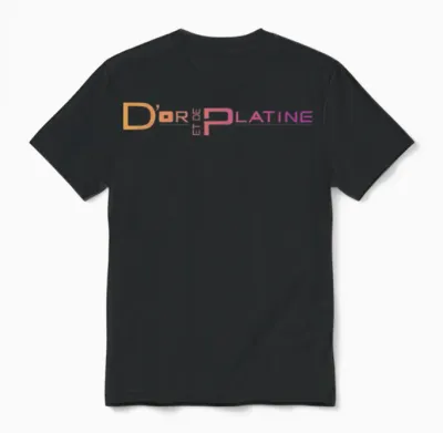 D&p Logo Gradient T-Shirt, Black, S Unisex T-Shirt - Black
