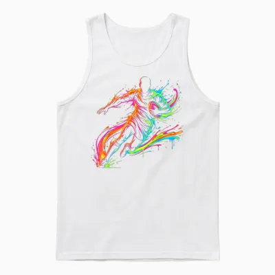 Rugby Player Man Child Boy Unisex Tank Top - White