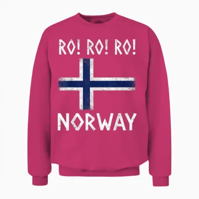 Row Norwegian Viking Norway Flag Culture Row Country Unisex Sweatshirt - Heliconia