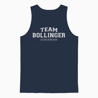 Team Bollinger | Stolzer Familienname, Nachname Geschenk Unisex Tank Top - Navy