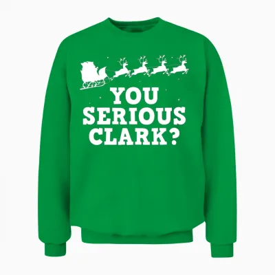 Serious Clark Unisex Sweatshirt - Irish Green