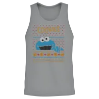 Sesame Street Cookie Monster Ugly Xmas Unisex Tank Top - Sport Grey – 2