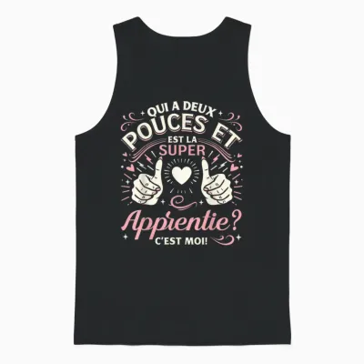 A Super Apprentice Gift for an Apprentice End of Internship T-Shirt, Black, S Unisex Tank Top - Black