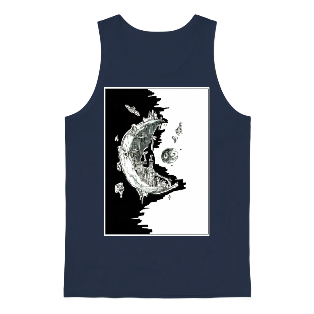 End Is the ... Unisex Tank Top - Navy