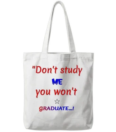 Funny Quite Tote Bags - White