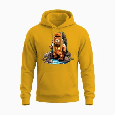 Beaver Hiking / Mountaineering Beaver Unisex Hoodie - Gold