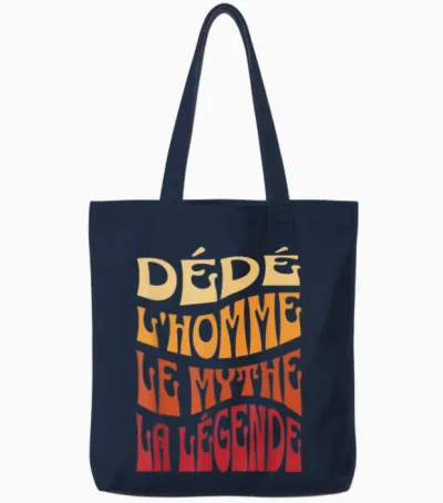 Dice Man Myth Legend Humor Name Custom Dedicated T-Shirt, Black, S Tote Bags - Navy